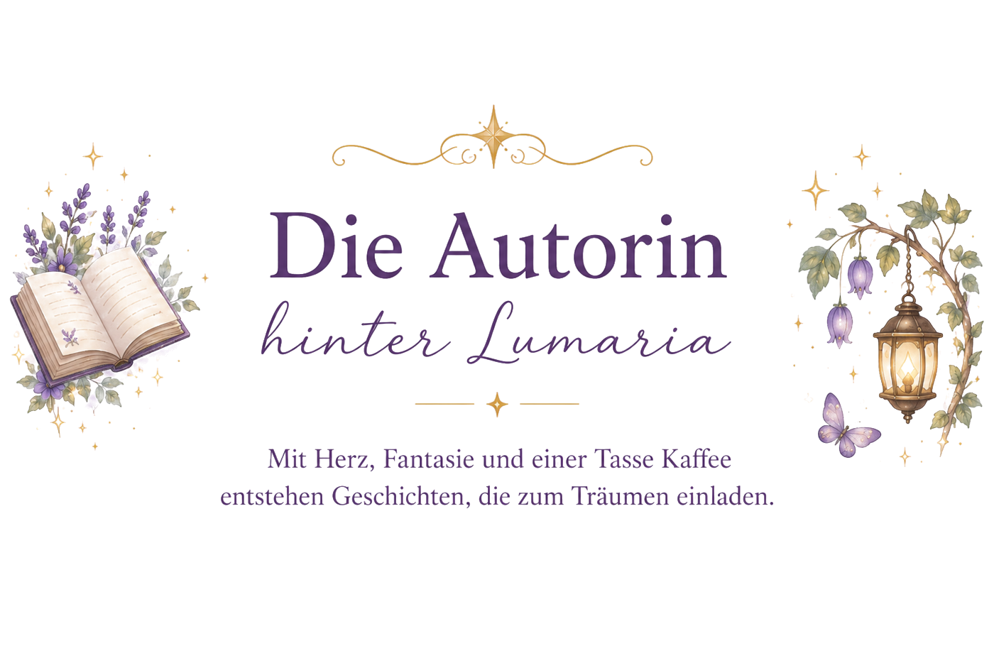 Die Autorin hinter Lumaria: Mit Herz, Fantasie und einer Tasse Kaffee entstehen Geschichten, die zum Träumen einladen.