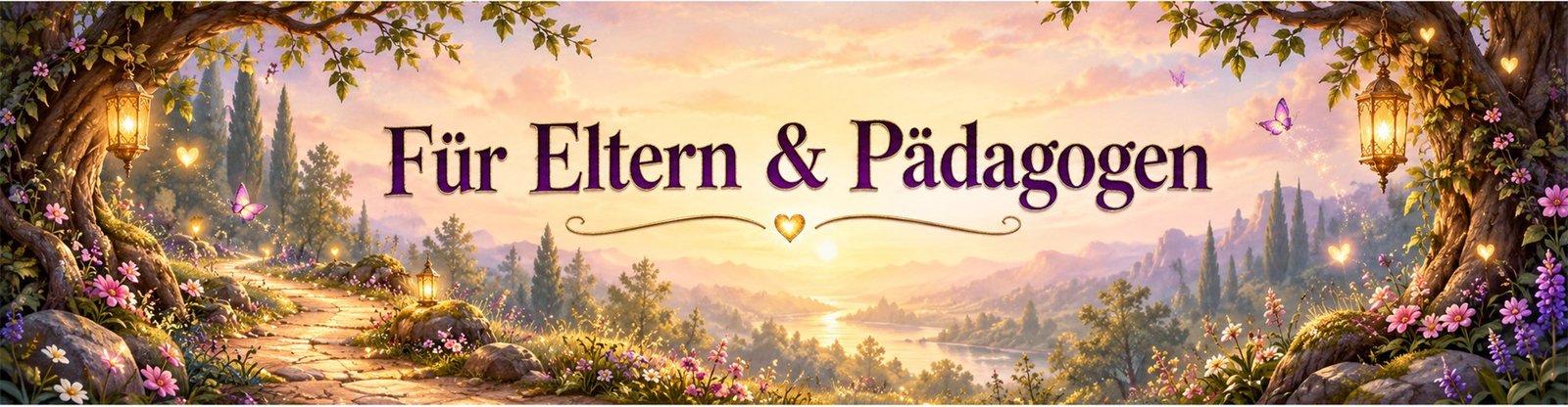 Für Eltern & Pädagogen &ndash; ein Lichterweg führt durch eine blühende Abendlandschaft in den Lumariswald.