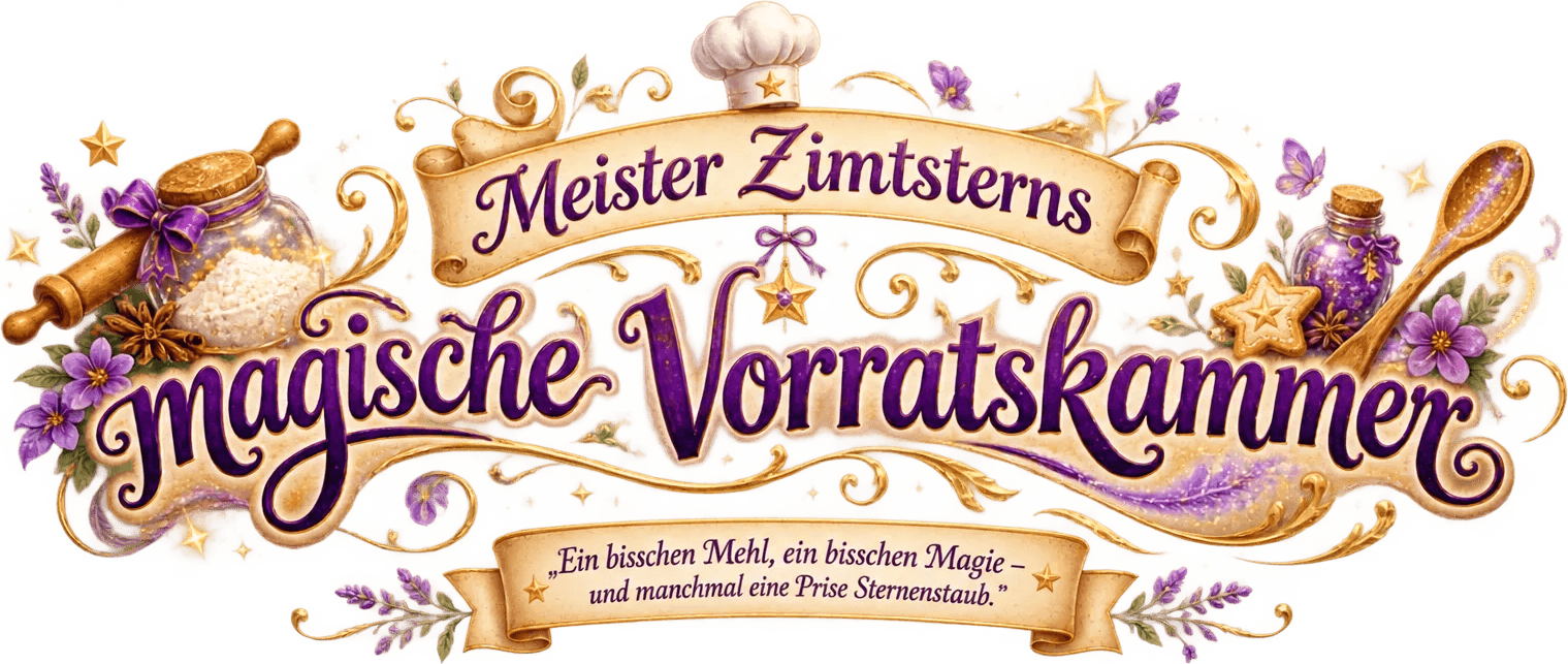 Meister Zimtsterns magische Vorratskammer &ndash; Ein bisschen Mehl, ein bisschen Magie, und manchmal eine Prise Sternenstaub.